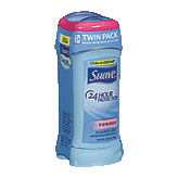 Suave  twin-pack, invisible solid anti-perspirant & deodorant, powder scent Left Picture